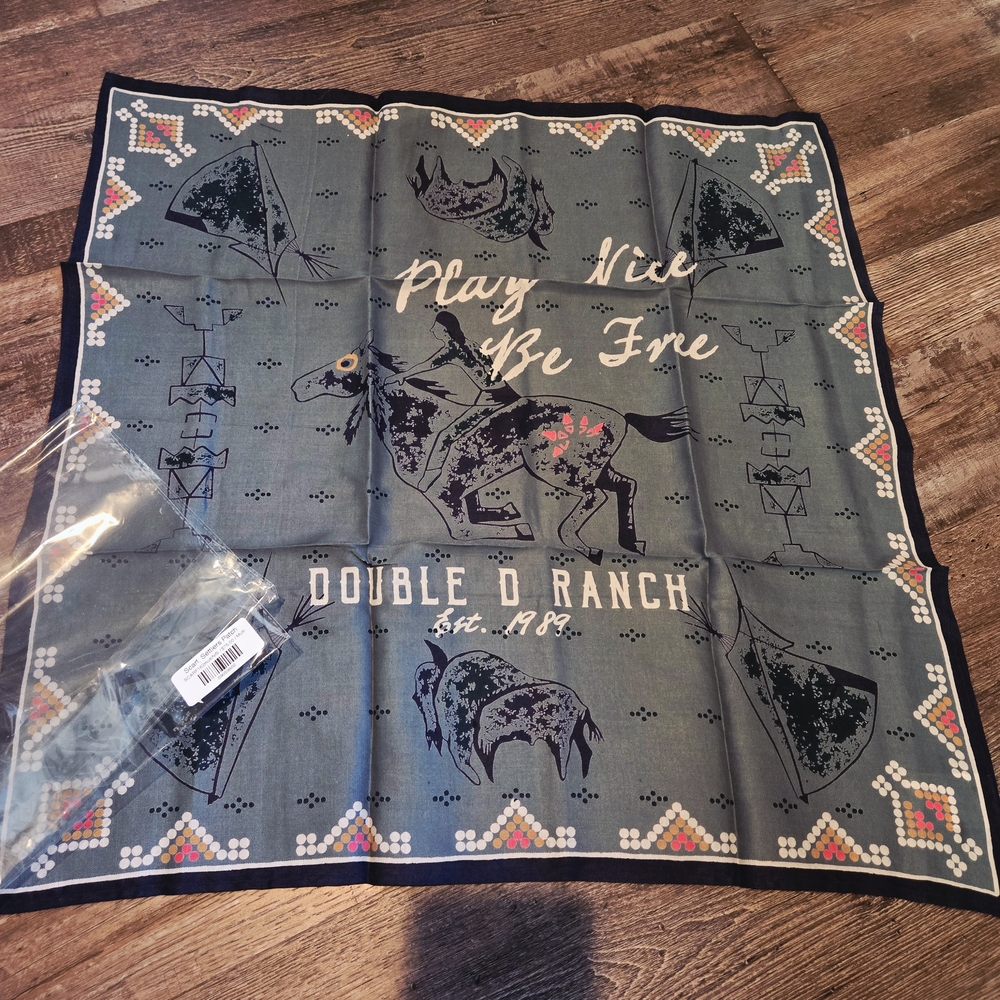 Double D Ranch Western Scarf - Picture 2 of 6
